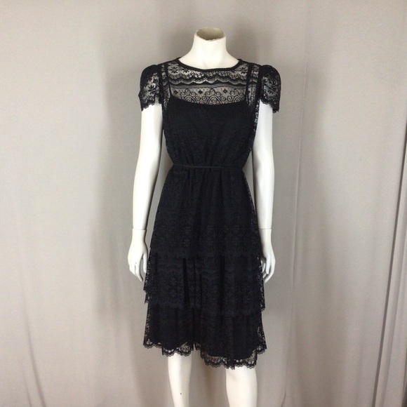 Nu-Mode Dresses & Skirts - Vintage Lace 2 pc. Dress 1970s goth Wednesday